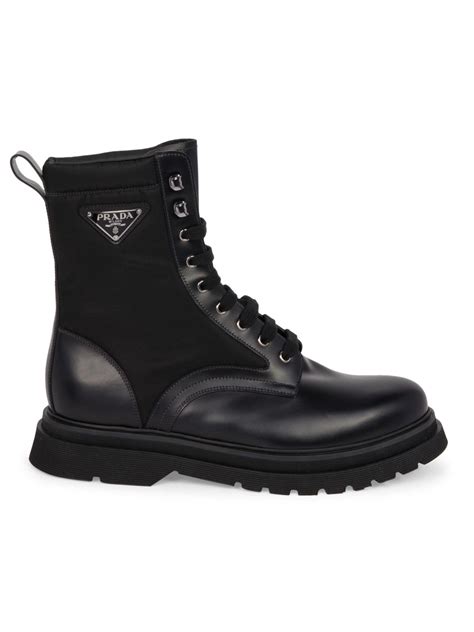 prada black military combat boots|prada combat boots sale.